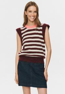 Джемпер Nümph CIARA RIETTE STRIPE, Winetasting/Bordeaux