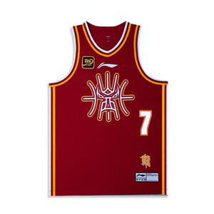 Футболка баскетбольная CBA Collection мужская темно-ягодная красная LINING