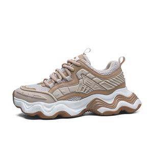 Легкие, амортизирующие, увеличивающие рост, низкие, массивные мужские кроссовки RENBEN, Beige