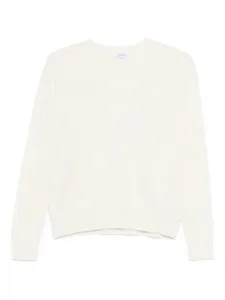 Свитер с круглым вырезом и длинными рукавами Max Mara, белый