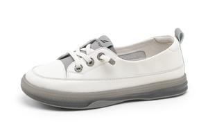 Повседневные туфли женские низкие топовые серо-бежевые RED DRAGONFLY