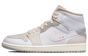 Кроссовки JORDAN 1 Mid Se Craft Inside Out White Grey
