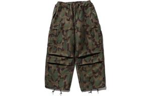 Плюсовые брюки с камуфляжным принтом Beams, оливковый