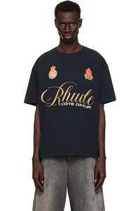 Футболка Rhude с принтом в виде логотипа Rhude, черный