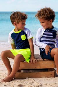 Жилет от сыпи с длинными рукавами в синюю полоску Sunuva, синий