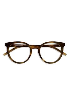 Круглые очки Saint Laurent Eyewear, коричневый
