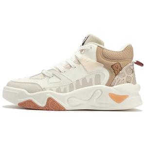 Jincheng 3 Износостойкие Высокие Скейтборд Кроссовки Женские Белый Коричневый 361°