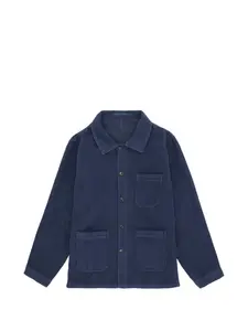 Пиджак с накладными карманами и застежкой на пуговицах Fortela, синий