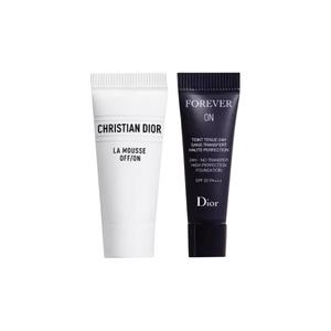 Набор пробников очищающее средство water lily 5 мл + тональная основа liquid foundation 2,7 мл no transfer DIOR