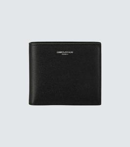 Сложенный кошелек Восток/Запад Saint Laurent, черный