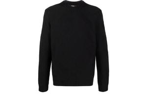 Fendi Мужской свитер, черные, с круглым вырезом, средней толщины, другие