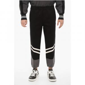 Неопреновые облегающие джоггеры с контрастными деталями Neil Barrett, Black