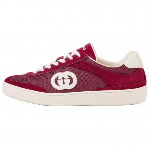Gucci Женские низкие скейтбордистские кроссовки G75, красные