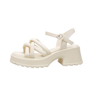 Женские сандалии на одной застежке TAFN, бежевый