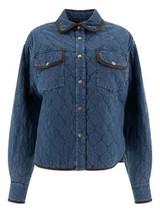 Стеганая джинсовая куртка-рубашка Jacob Cohen, синий
