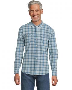 Рубашка L.L.Bean Venture Stretch Woven Shirt, цвет Blue Water/Iron Blue