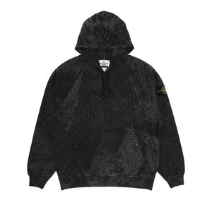 Толстовка с капюшоном Supreme x Stone Island, цвет Черный