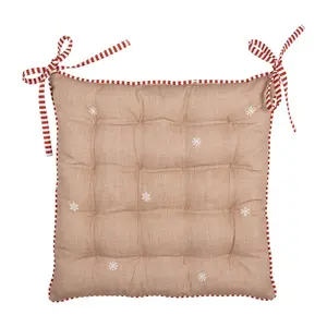 Подушка на стул Clayre&Eef, коричневый