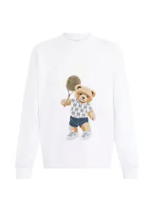 Толстовка с круглым вырезом и длинными рукавами Philipp Plein, белый