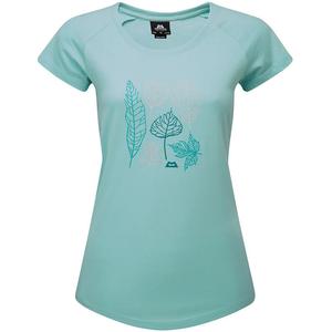 Женская футболка с листьями Mountain Equipment, синий
