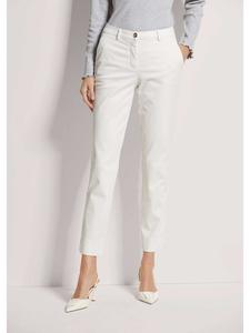 MADELEINE Брюки чинос с изысканным акцентом жемчужно-белого цвета