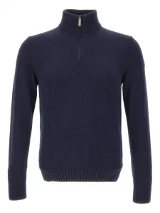 Ребристый свитер с застежкой-молнией на половину длины Colmar, синий