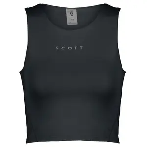 Укороченный женский топ для бега Scott Endurance, черный