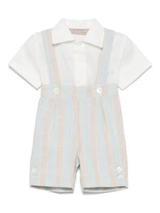 Комплект из полосатых шорт La Stupenderia, белый