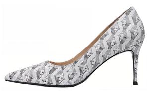 Туфли на тонком каблуке высотой 6 см, женские, серебристые AQUASCUTUM, Silver