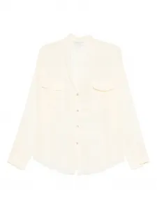 Рубашка с открытыми плечами Forte Forte, нейтральный