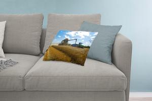 MuchoWow Трактор - Трактор с комбайном - 60х40 см - Чехлы на подушки - Чехлы декоративные - Чехлы декоративные