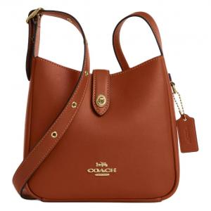 COACH Кожаная сумка через плечо Хадли мини женская бежевая