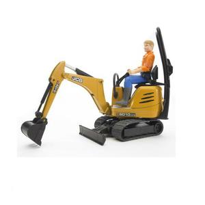 Bruder, Микроэкскаватор JCB 8010 CTS с фигуркой строителя, 062002
