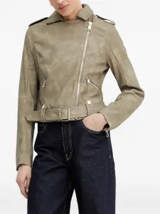 Куртка с поясом и застежкой-молнией спереди GUESS USA, зеленый