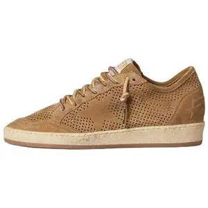 Golden Goose Кроссовки Ball Star Low Top для скейтбординга, женские, табачно-коричневые