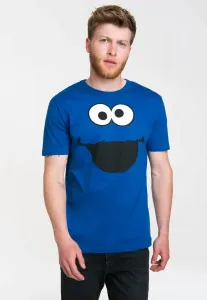 Футболка Logoshirt "Cookie Monster - Cookie Monster", с милым принтом, синий