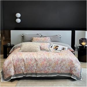 YUSIWOAL Комплект постельного белья американский винтажный пасторальный цветочный принт велюр хлопок 1200TC