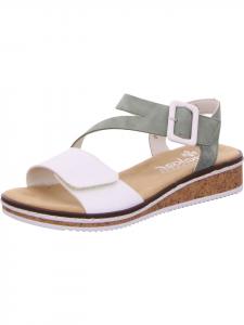 Классические босоножки rieker, зеленый