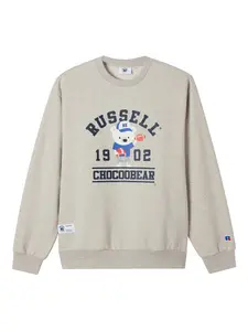 Толстовка с графичным принтом Chocoolate, бежевый