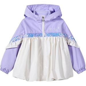 Детская куртка со стоячим воротником, средней высоты Disney, фиолетовый