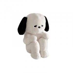 Мягкая и милая плюшевая кукла EMO Puppy высотой 25см/35см OU DI PIG, белый