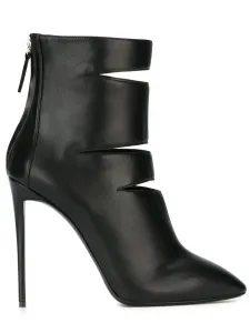 Ботильоны с разрезами Giuseppe Zanotti, черный