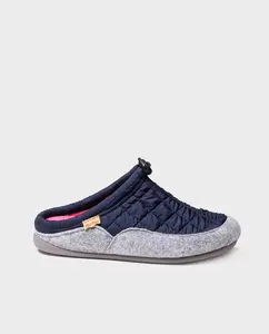 Женские тапочки закрытого дома из стеганой ткани Toni Pons, тёмно-синий