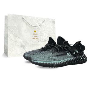 Кроссовки Yeezy Boost 350 V2 Lifestyle унисекс с низким верхом зеленый Adidas Originals