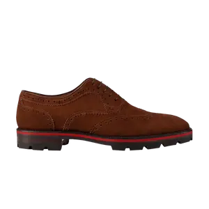 Кроссовки Christian Louboutin Charlie Me Flat Veau Velours Pur Sang, коричневый