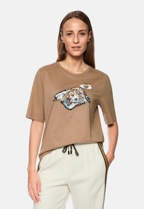 Футболка Marc Cain Print T-shirt, Milk Coffee/Brown
