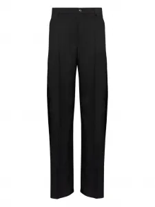 Брюки со вставками MM6 Maison Margiela, черный