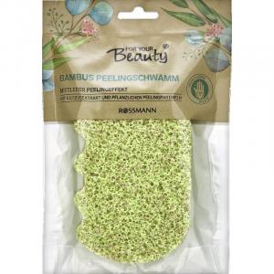 Бамбуковая отшелушивающая губка For Your Beauty, 1 шт.