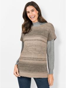 Жилет-свитер цвета слоновой кости с кунжутным узором WITT WEIDEN