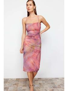 Платье до колена trendyol Kleid, розовый